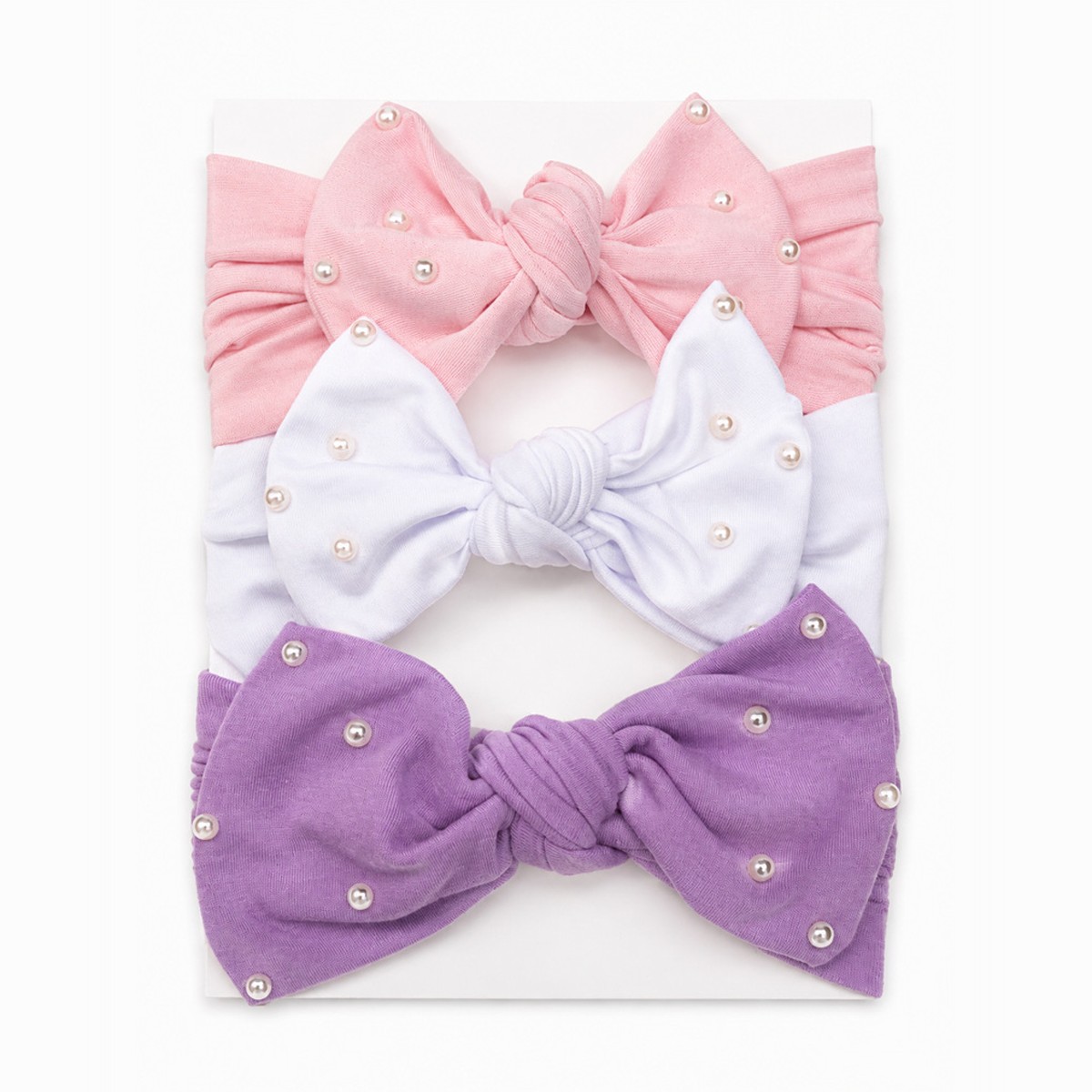 Set de 3 turbantes para bebé · Lolita – color Pastel