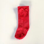 Medias estilo español para bebé y niña · Española – color Rojo