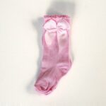 Medias estilo español para bebé y niña · Española – color Rosado